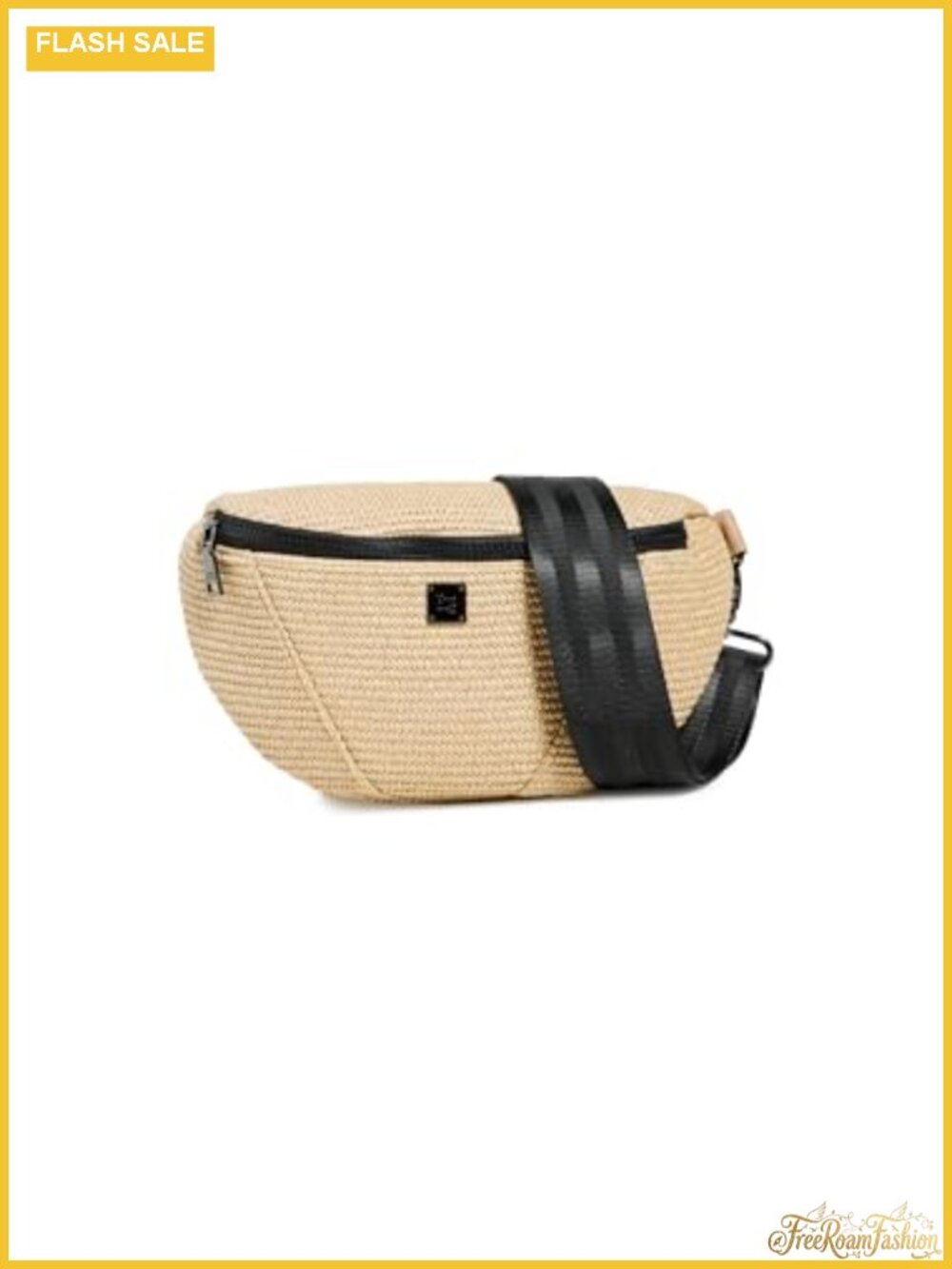 Padded Sling Bag Adjustable Strap Zip Pockets Textile Lined